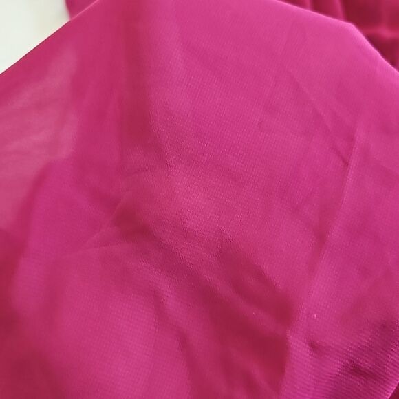 Yessica Women's Beaded Neckline Chiffon, Twisted Belt  Maxi Dress 12 Burgundy - Picture 13 of 16